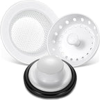Mudder 3 Pcs Kitchen Sink Drain Strainer and Stopper Stainless Steel Garbage by Mudder