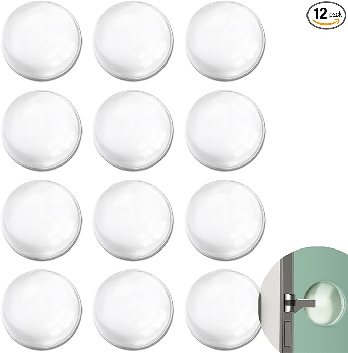 Door Stopper Rubber Door Stops Wall Protector, Transparent Self Adhesive Door by Bovinde