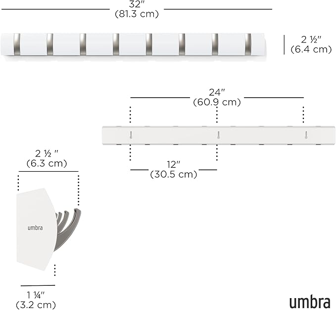 Umbra Flip Wall-Mounted Coat Rack - Image 3