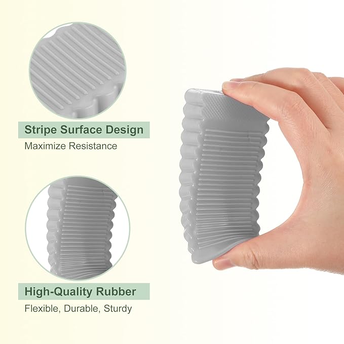 uxcell 2 Pcs Door Stoppers for Bottom of Door, 28mm/1.10 Inch Door Stops - Image 3