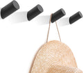 Wood Wall Hooks, 4 Pack Coat Hooks Wall Mounted, Rustic Wooden Heavy Duty Robe by Felidio
