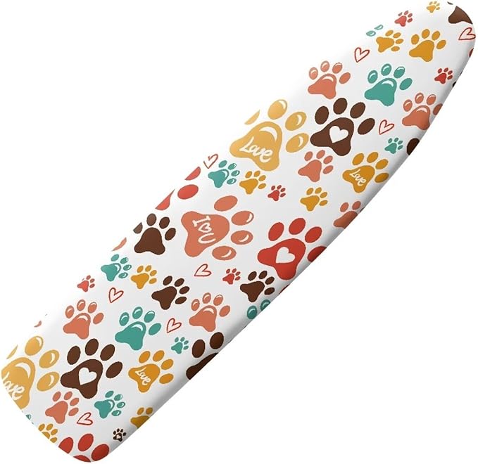 ZDCUSTOM Multicolor Dog Paw Print Ironing Board Cover 15x54 Replacement Iron by Unknown