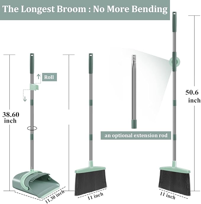 Broom and Dustpan Set for Home, Dust pan - Image 3