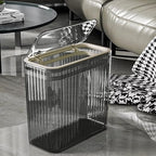 Bathroom Trash Can with Lid3.5 Gallon Garbage Can，for Bedroom, Plastic Slim - Image 5