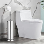 Chrome Toilet Brush and Holder Set, Stainless Steel Toilet Brush - Image 2