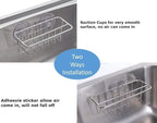 Sink Caddy Sponge Holder for Kitchen Sink Dish Cloth Hanger 2 Suspension Options - Image 4