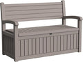 DRATO 75 Gallon Storage Bench Deck Box Outdoor Indoor,Lockable Durable All-Weather Seating with Hidden Storage,Deck Storage for Garden, Pool, Patio by DRATOprovidesawarmandcozy