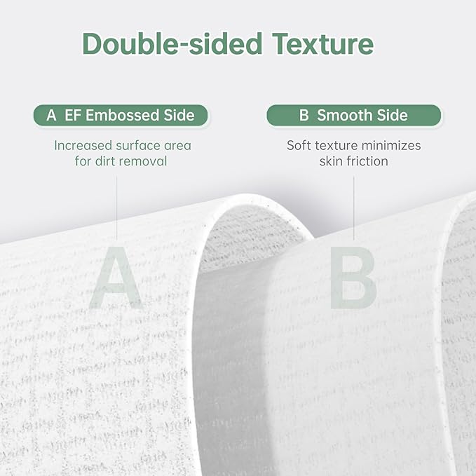 MATERN'ELLA Disposable Face Towels XL Ultra Soft Biodegradable Dry Wipes - Image 5