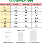 5 Gallon Trash Bags Drawstring, Small Garbage Bags - Image 3