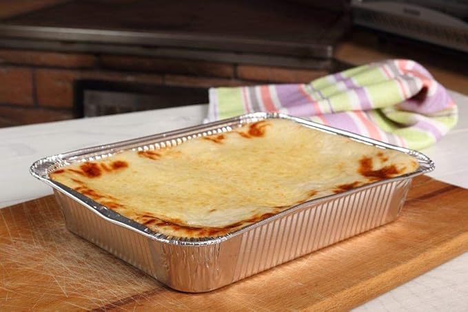 Aluminum Pans Full Size, Large Disposable Roasting & Baking Pan, Restaurants - Image 2