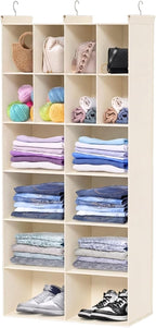 Ofiray-home 6 Tier Hanging Closet Organizer, 16 Compartments Sweater Organizer by Ofiray-home