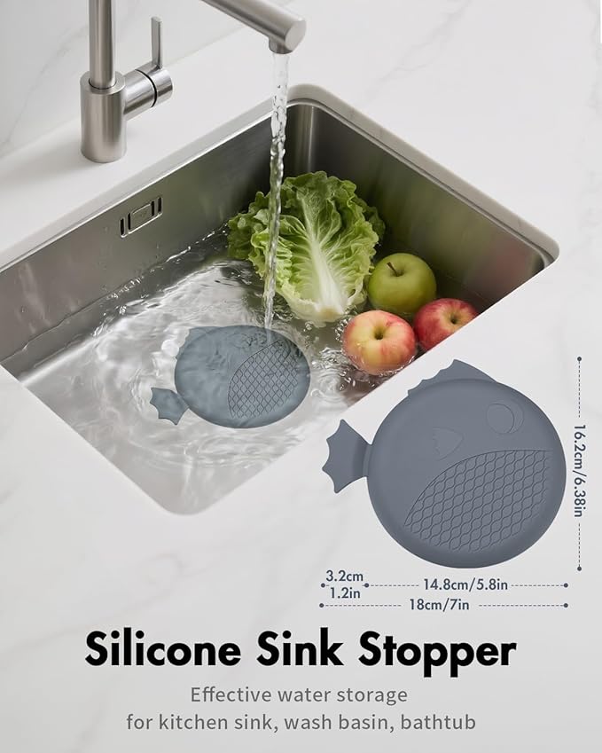 Sink Strainer with Stopper, Wokdada Revolutionary Clog-Free Food Catcher - Image 5