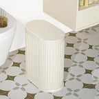 1.6 Gallon Trash Can with Lid, Small Bathroom Trash Can Wastebasket, Slim - Image 8