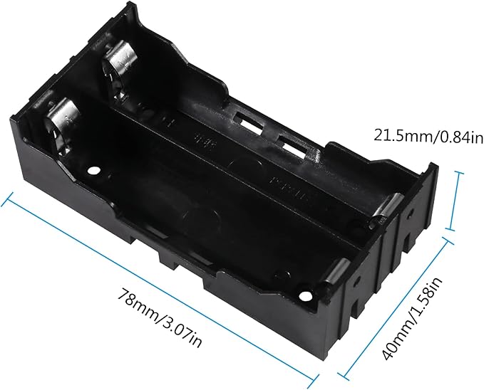 6pcs 18650 Battery Case Holder 2 Slots X 3.7V 18650 Battery Storage Box - Image 3