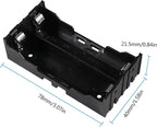 6pcs 18650 Battery Case Holder 2 Slots X 3.7V 18650 Battery Storage Box - Image 3