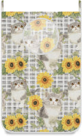 Hanging Laundry Hamper with Stainless Steel Hooks, Oxford Fabric Printing Door by Tatenale