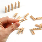 KIMOBER 1.18Inch Wooden Clothespins, Sturdy Natural Wooden Craft Peg Pins Clips - Image 4