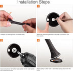 6 Pack Spring Door Stopper Black- 3-1/4" Flexible Spring Door Stops - Image 6