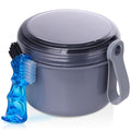 Denture Case, Leak Proof Denture Bath Cup by Heigoeost