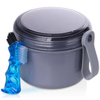Denture Case, Leak Proof Denture Bath Cup by Heigoeost