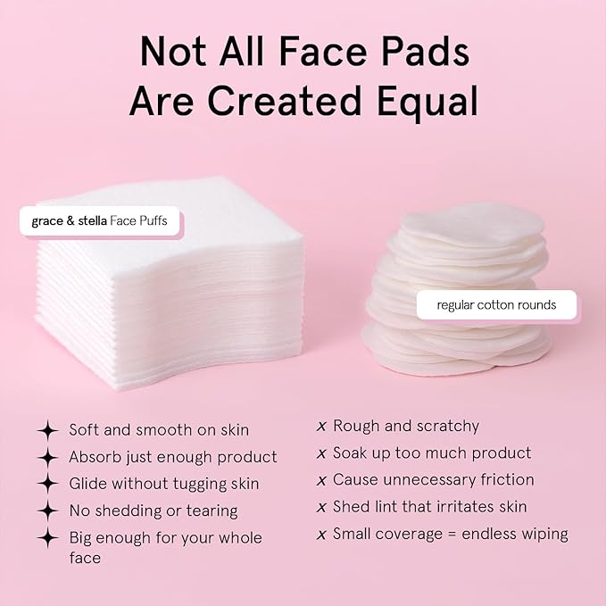 grace & stella Face Pads for Toner, and DIY Mask - Image 3