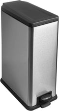 12 Gallon Trash Can with Lid，45L Kitchen Garbage Can, Stainless Steel Trash Can by JM%C2%B7YIPENG