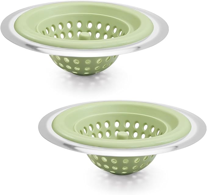 2 PCS Kitchen Stainless Silicone Sink Strainer, 4.5 inch Diameter… by Unknown