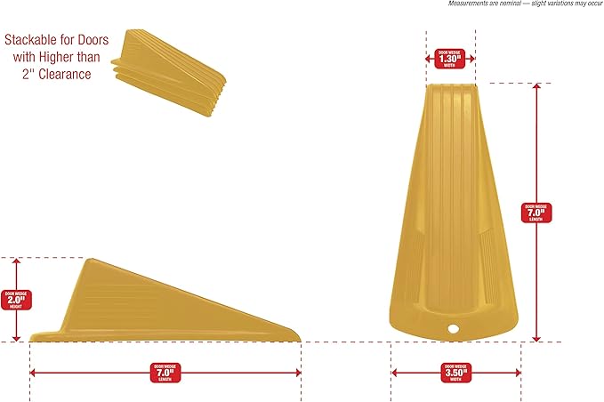3763 Heavy Duty Jumbo Rubber Door Wedge, 3-1/2 Inch - Image 7