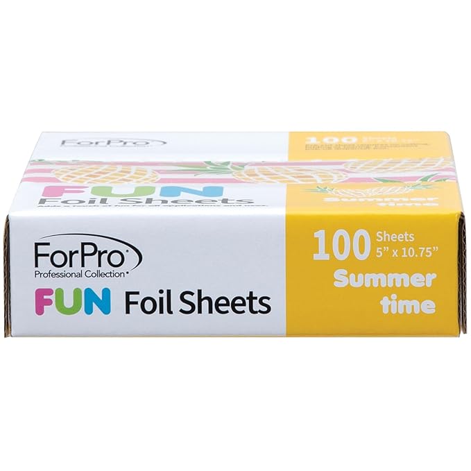 ForPro FUN Summertime 5" Foil Sheets, Aluminum Hair Foils - Image 4