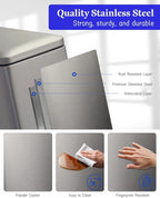 Bathroom Trash Can with Lid, 16.7L/ 4.4 Gallon Trash Can with Removable Inner - Image 5