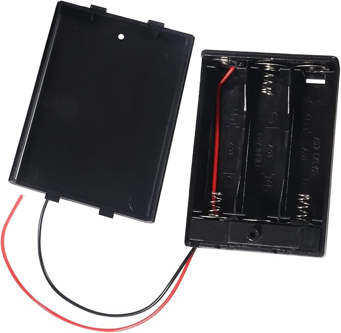 4 Pieces 3 Slots 1.5V AA Battery Case Holder Battery Spring Clip Storage Box - Image 6