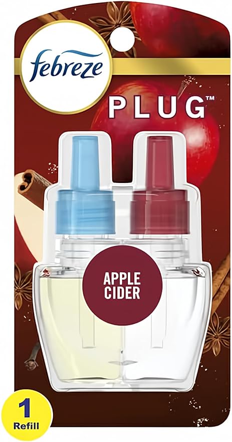 Febreze Plug In Air Freshener, Odor-Fighting Scented Oil Refill, Baked Cinnamon by Febreze