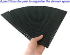 8pcs DIY Plastic Drawer Organizer Adjustable Drawer Dividers - Image 3