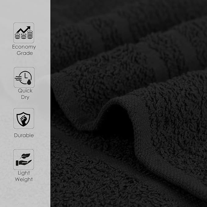 Hand Towels Pack of 40, 100% Cotton, 16 x 27 Inches, Highly Absorbable - Image 6
