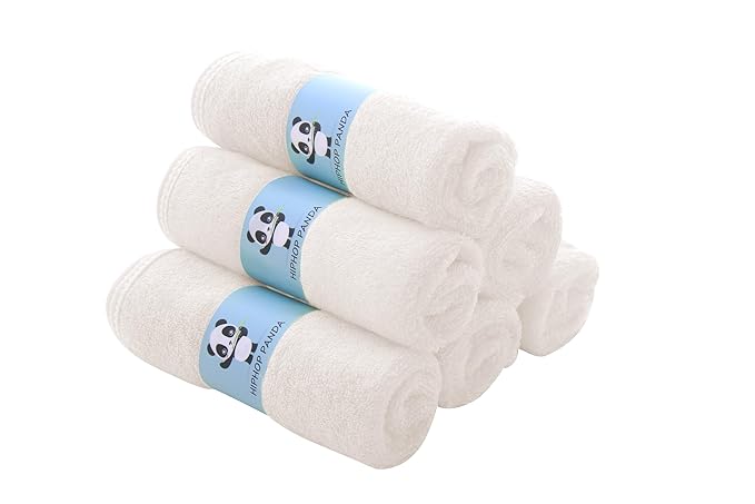 HIPHOP PANDA Baby Washcloths, Rayon Made from Bamboo - Image 3