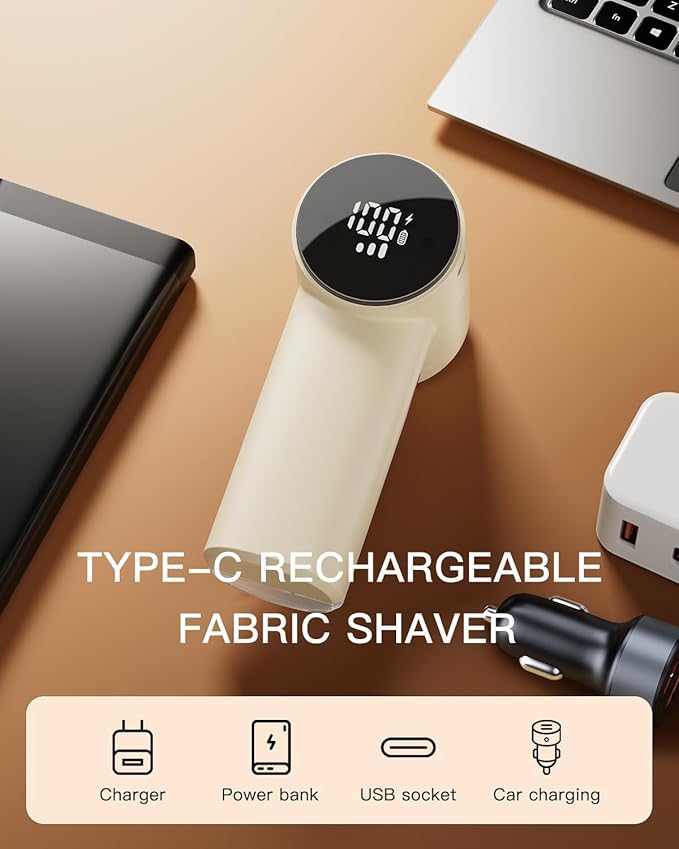 Electric Lint Remover and Fabric Shaver, Rechargeable Clothes Shaver - Image 7