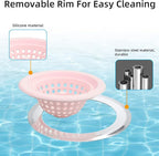 2 PCS Kitchen Stainless Silicone Sink Strainer, 4.5 inch Diameter… - Image 6