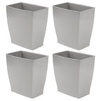 iDesign Small Plastic Bathroom Trash Can, Slim Rectangle Garbage Bin - Image 8