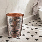 Monarch Abode Metal Bathroom Trash Can – Waste Basket - Image 6