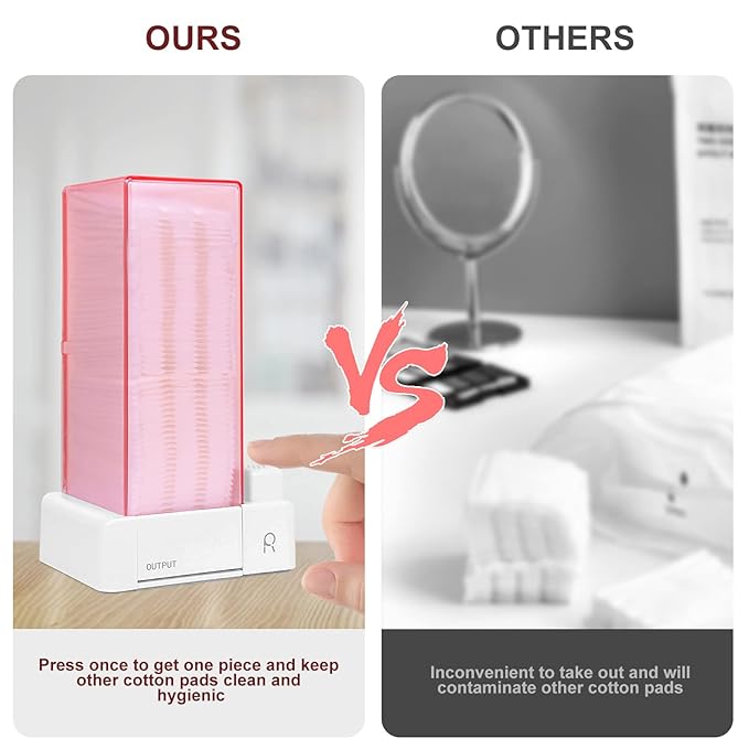Automatic Cotton Pad Holder, Square Press Out Cosmetic Cotton Makeup Removers - Image 5