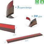Hojoy 2 Pack Under Door Draft Stopper, Adjustable Door Sweep Anti-Collision - Image 2