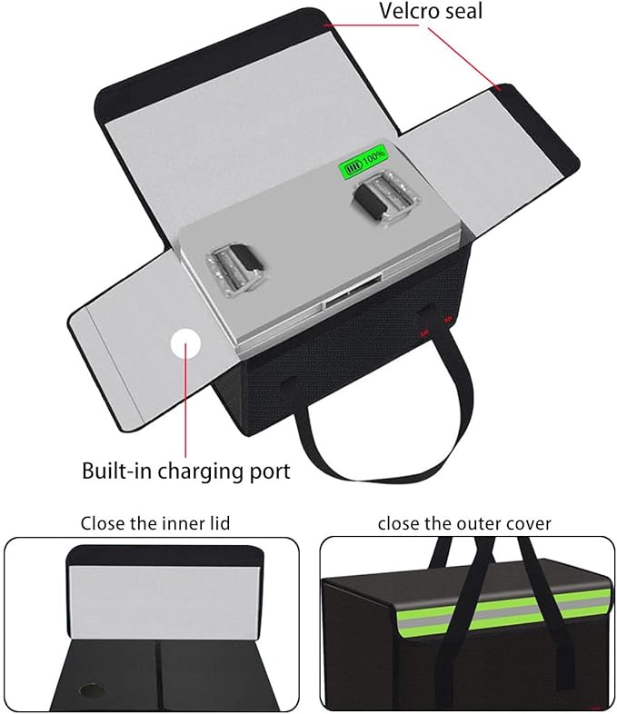 Lipo Battery Safe Bag Large Capatity Fireproof Bag - Image 3