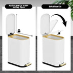 2.6 Gallon Slim Bathroom Trash Can - Image 3