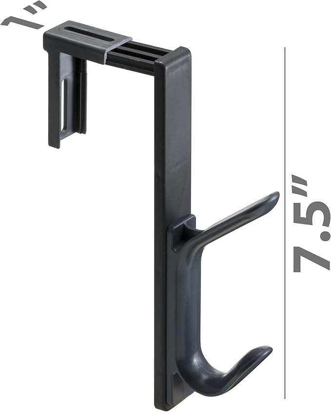 Officemate Double Coat Hooks for Cubicle Panels, Adjustable, Comes in 2 Pack - Image 5