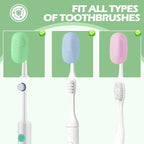 6 Pack Toothbrush Covers, Tooth Brush Cover Cap - Image 2