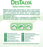DESTALYA Baby Cotton Pads for Diaper Change | Large Cotton Squares for - Image 3