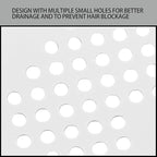 2 Pack 5.5 Inch / 140mm Drain Hair Catcher, Silicone Sink Drain Strainer Square - Image 3