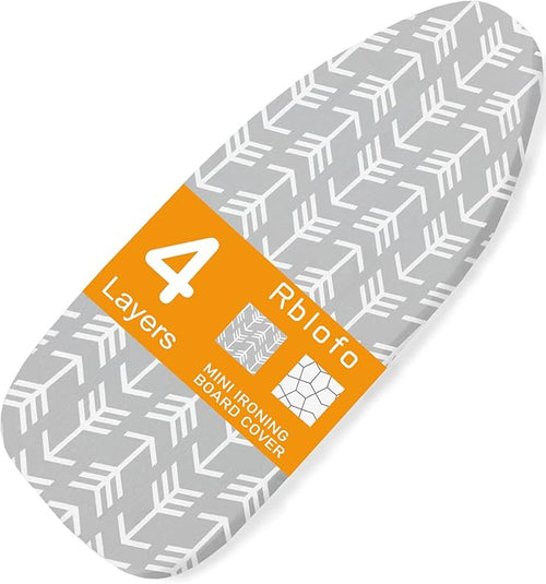 12 x 32 Tabletop Ironing Board Cover and Premium Heavy Duty 4 Layer Pad Extra by Rblofo