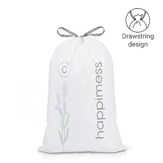 happimess 13.2 Gallon Drawstring Trash Bags, Lavender Scent, Heavy Duty MDPE - Image 8