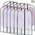 Suit Bags for Closet Storage Garment Bag Clear Garment Bags for Hanging Clothes by UOUEHRA